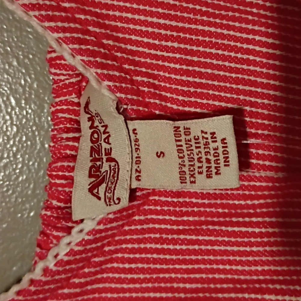 Arizona Jeans Top Blouse  Railroad Denim Size S - Picture 7 of 8